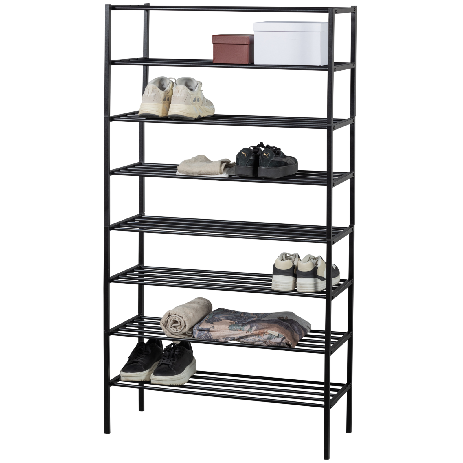 WOOOD Botník FERRO kovový černý