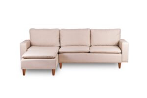 Hanah Home Rohová pohovka LUNGO krémová