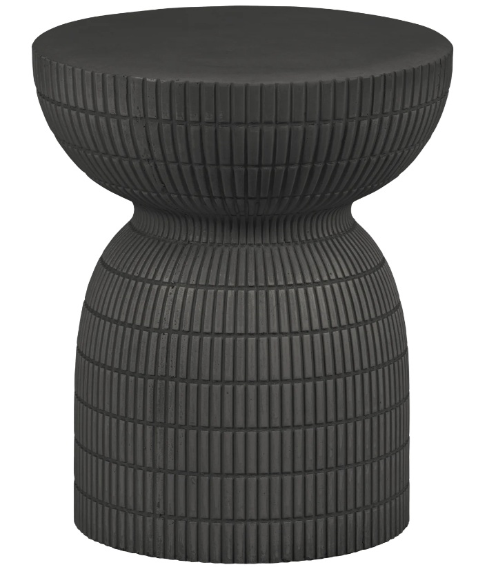 WOOOD Konferenční stolek SAMSON ø37 cm tmavě hnědý