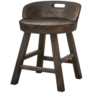 WOOOD Stolička ROSALIE tmavě hnědá