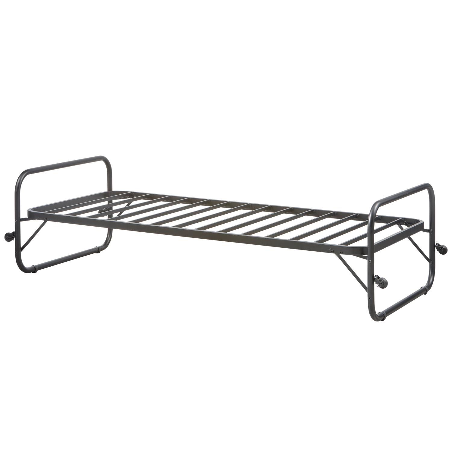 WOOOD Jednolůžková postel na kolečkách LUCY 90x200 cm černá