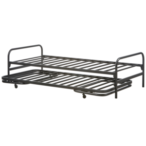 WOOOD Jednolůžková postel na kolečkách se šuplíkem LUCY 90x200 cm černá