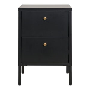 House Nordic Kovová komoda DALBY černá