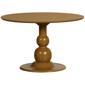 WOOOD Kulatý jídelní stůl BLANCO ø120cm medově žlutá