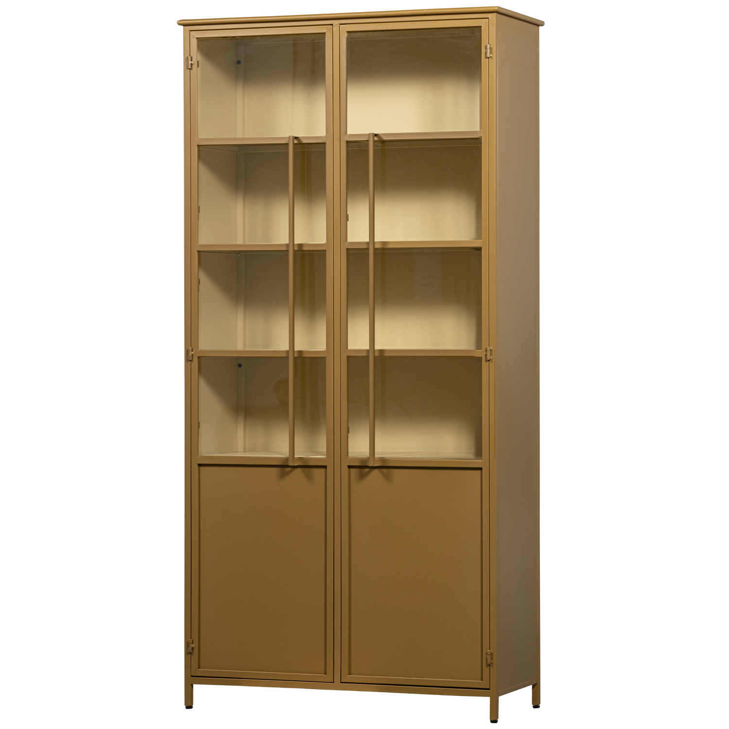 WOOOD Kabinet EXHIBIT 200x96 cm medově žlutý