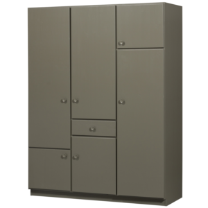 WOOOD Šatní skříň ALFIE 210x160 cm zelená