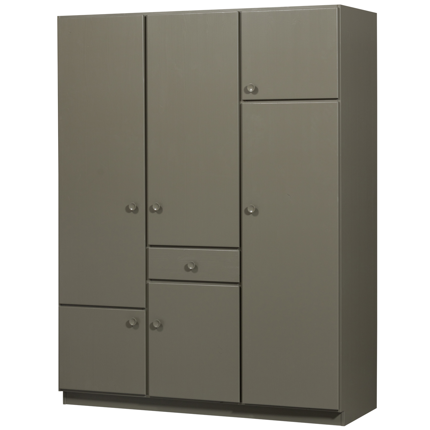 WOOOD Šatní skříň ALFIE 210x160 cm zelená