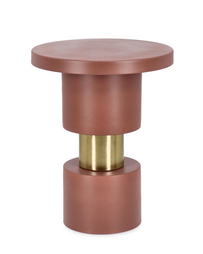 BIZZOTTO Designový odkládací stolek MITUL hnědý