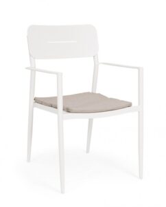 BIZZOTTO Zahradní židle NEBULA bílá