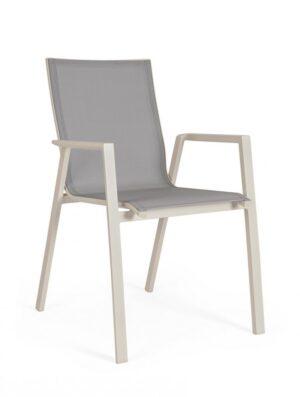 BIZZOTTO Zahradní jídelní židle KRION tmavě šedá