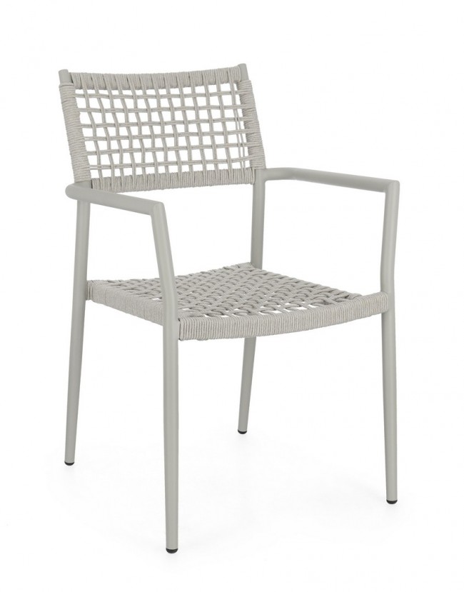 BIZZOTTO Zahradní židle CALETA šedá