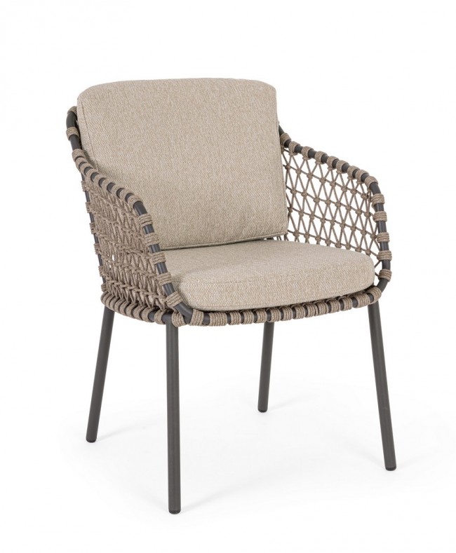 BIZZOTTO Zahradní židle IVISSA antracit