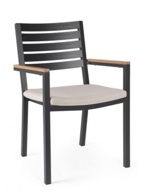 BIZZOTTO Zahradní židle HENNA antracit