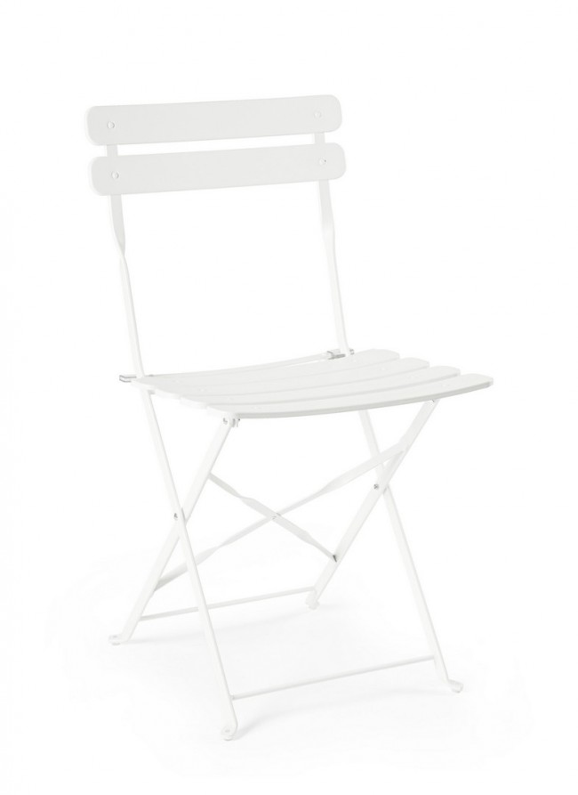 BIZZOTTO Skládací zahradní židle YASMIN bílá