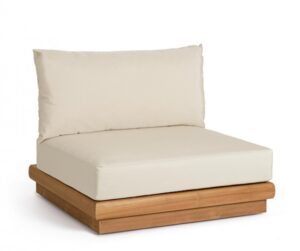 BIZZOTTO Zahradní křeslo DELGADA krémové