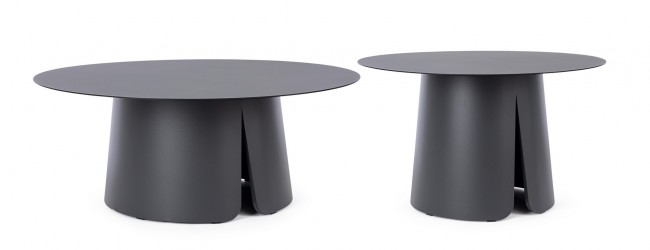 BIZZOTTO Set konferenčních stolků BRYAN antracit