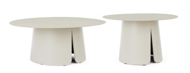 BIZZOTTO Set konferenčních stolků BRYAN krémový