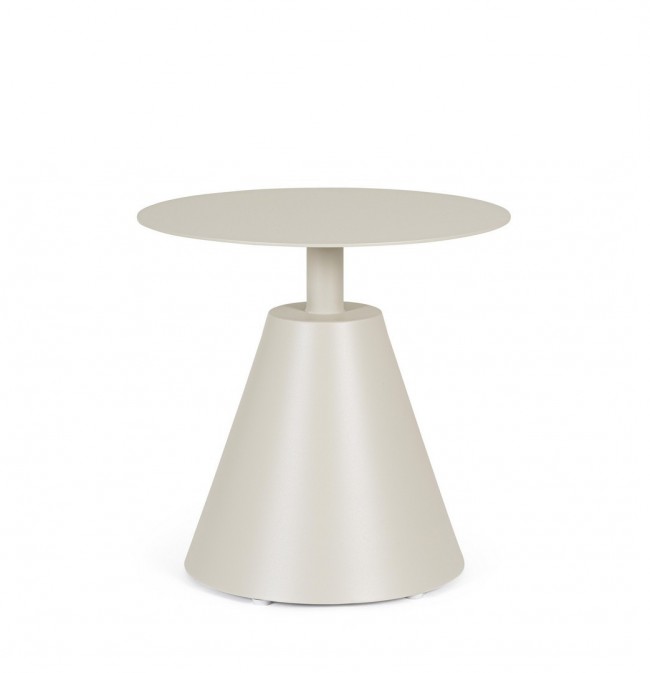 BIZZOTTO Kulatý konferenční stolek ALOHA béžový ø50 cm