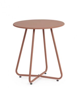 BIZZOTTO Kulatý konferenční stolek JABLE korálová ø45 cm