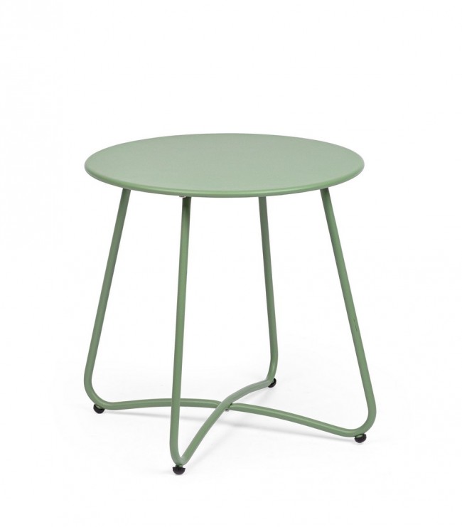 BIZZOTTO Kulatý konferenční stolek AUSTIN zelený ø45 cm