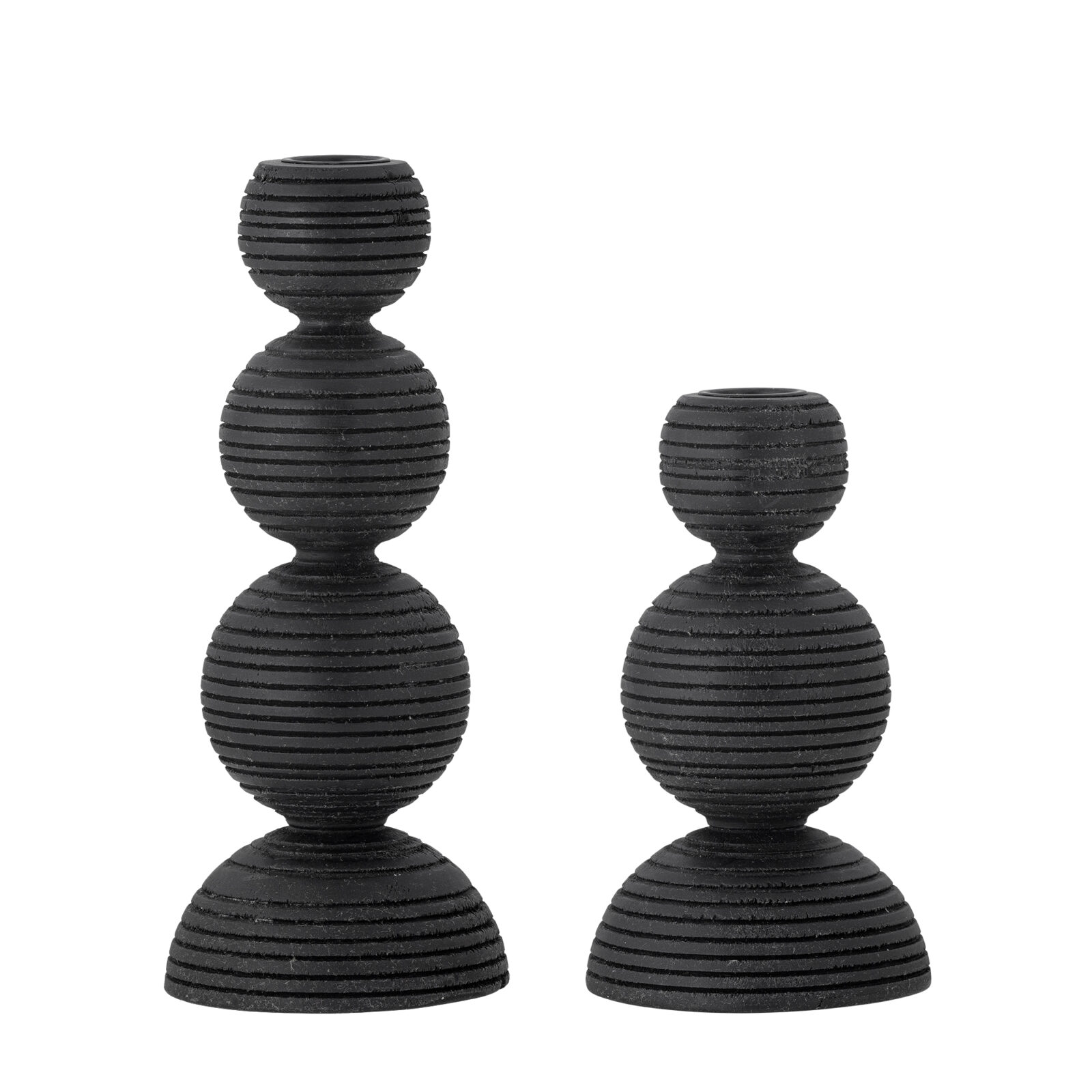 BLOOMINGVILLE Set 2 svícnů KIPP černý