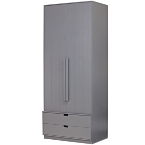 WOOOD Šatní skříň SKIK šedá 95 cm