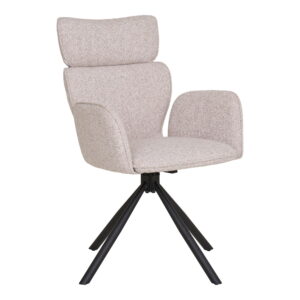 House Nordic Otočná jídelní židle CORDOBA světle šedá