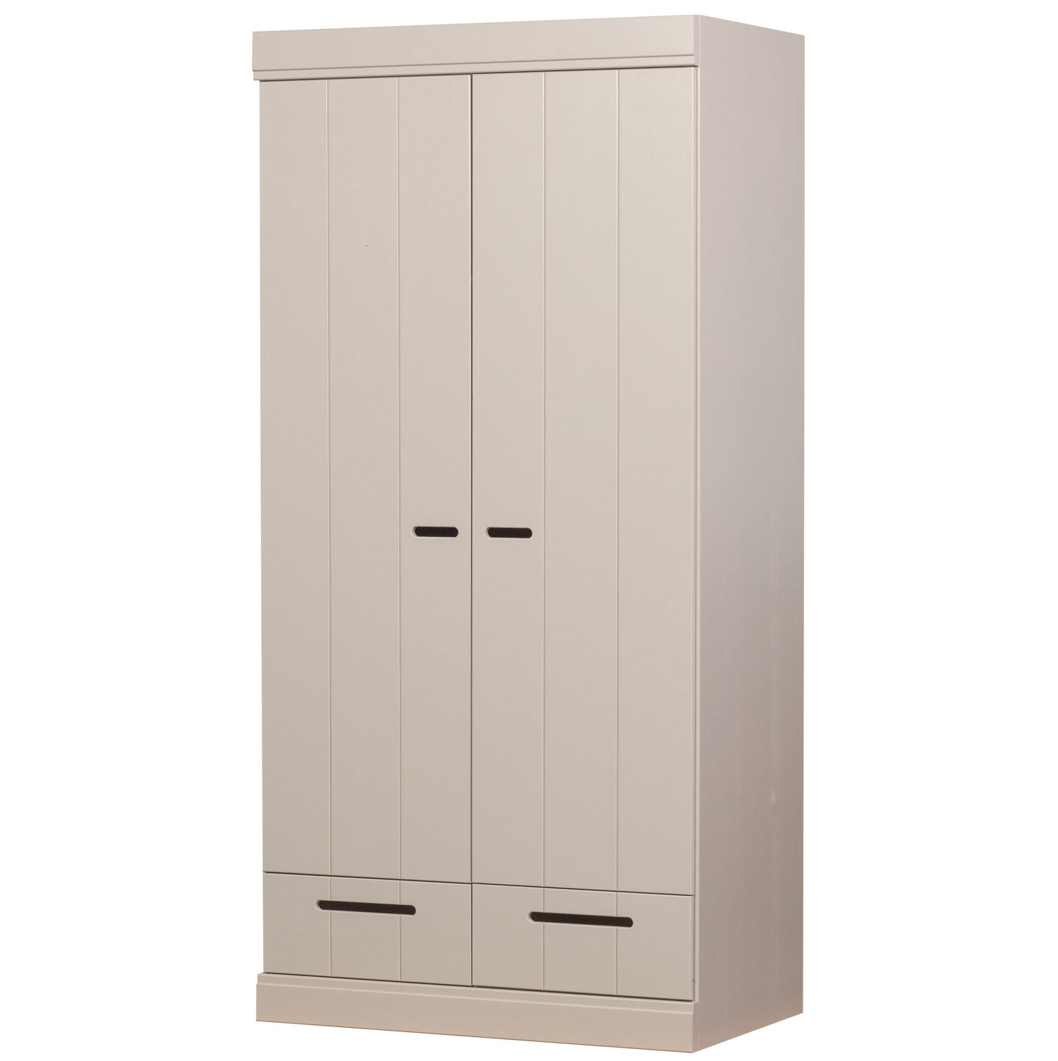 WOOOD Šatní skříň CONNECT světlá se zásuvkami