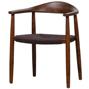 WOOOD Dřevěná židle EMBRACE tmavě hnědá