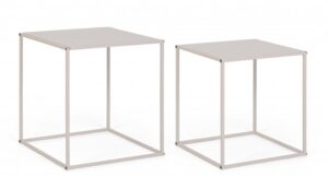 BIZZOTTO Set konferenčních stolků ALRIK béžový