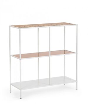 BIZZOTTO Konzolový stolek HALDOR bílý