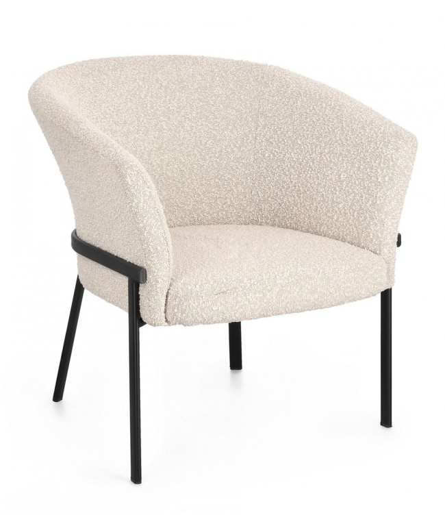 BIZZOTTO Křeslo PUKA krémové