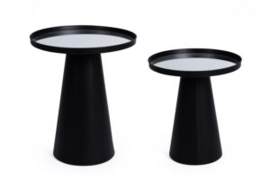 BIZZOTTO Set dvou konferenčních stolků REFLEX černý