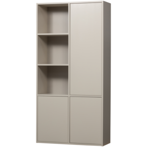 WOOOD Skříň MEGGY béžová levá 215x108 cm