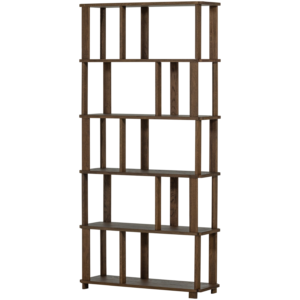 WOOOD Knihovna RISS hnědá 186x90 cm