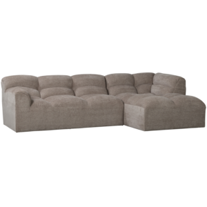 TIBAS CHAISE LONGUE RIGHT WOVEN FABRIC SAND