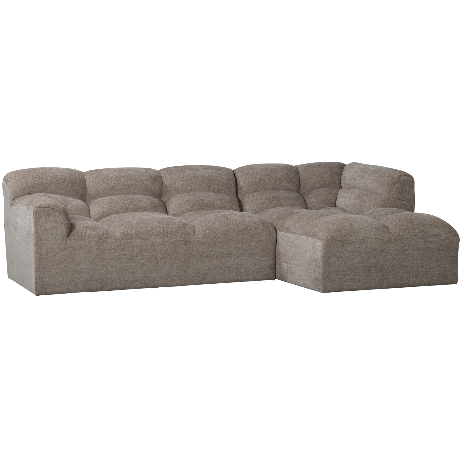 TIBAS CHAISE LONGUE RIGHT WOVEN FABRIC SAND