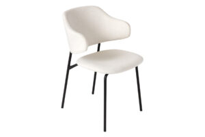 Invicta Jídelní židle TRACY bílé bouclé