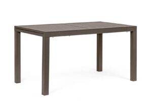 BIZZOTTO Rozkládací zahradní stůl HILDE 140x77 cm hnědý