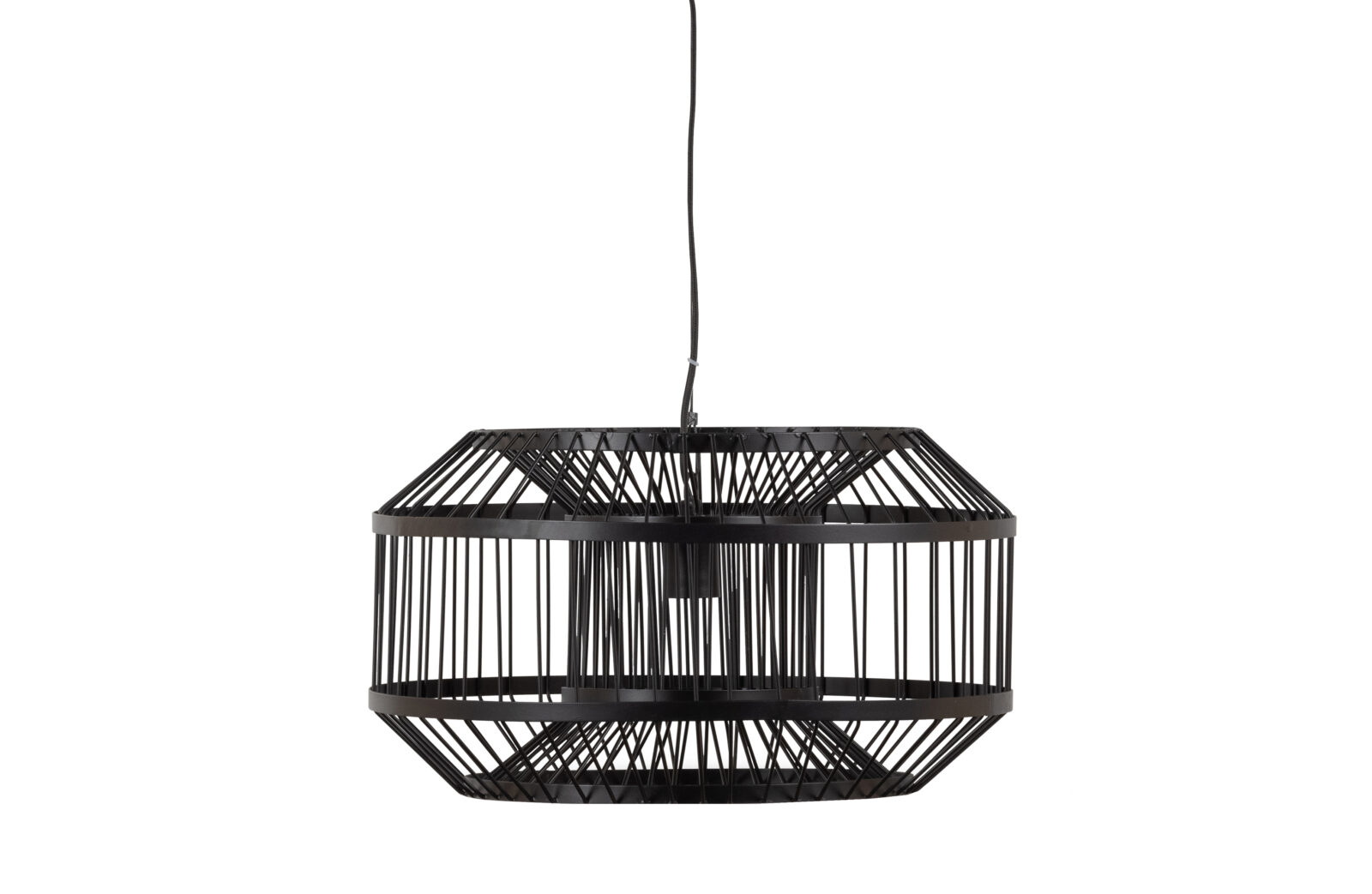 WOOOD Kovové závěsné světlo ESILA černé