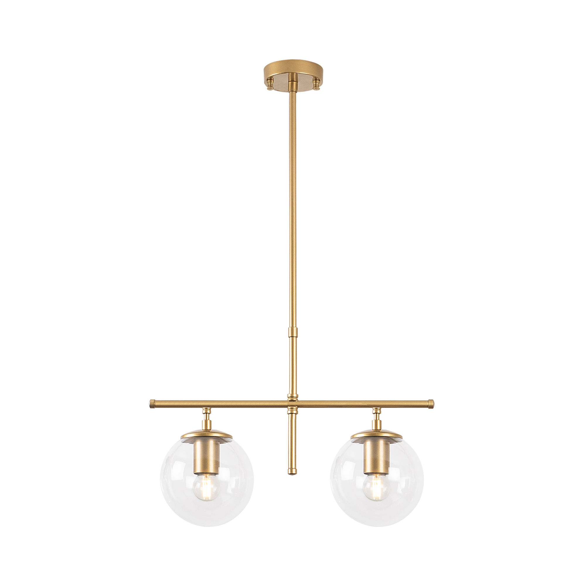 OPVIQ Závěsné světlo ROE zlaté čiré