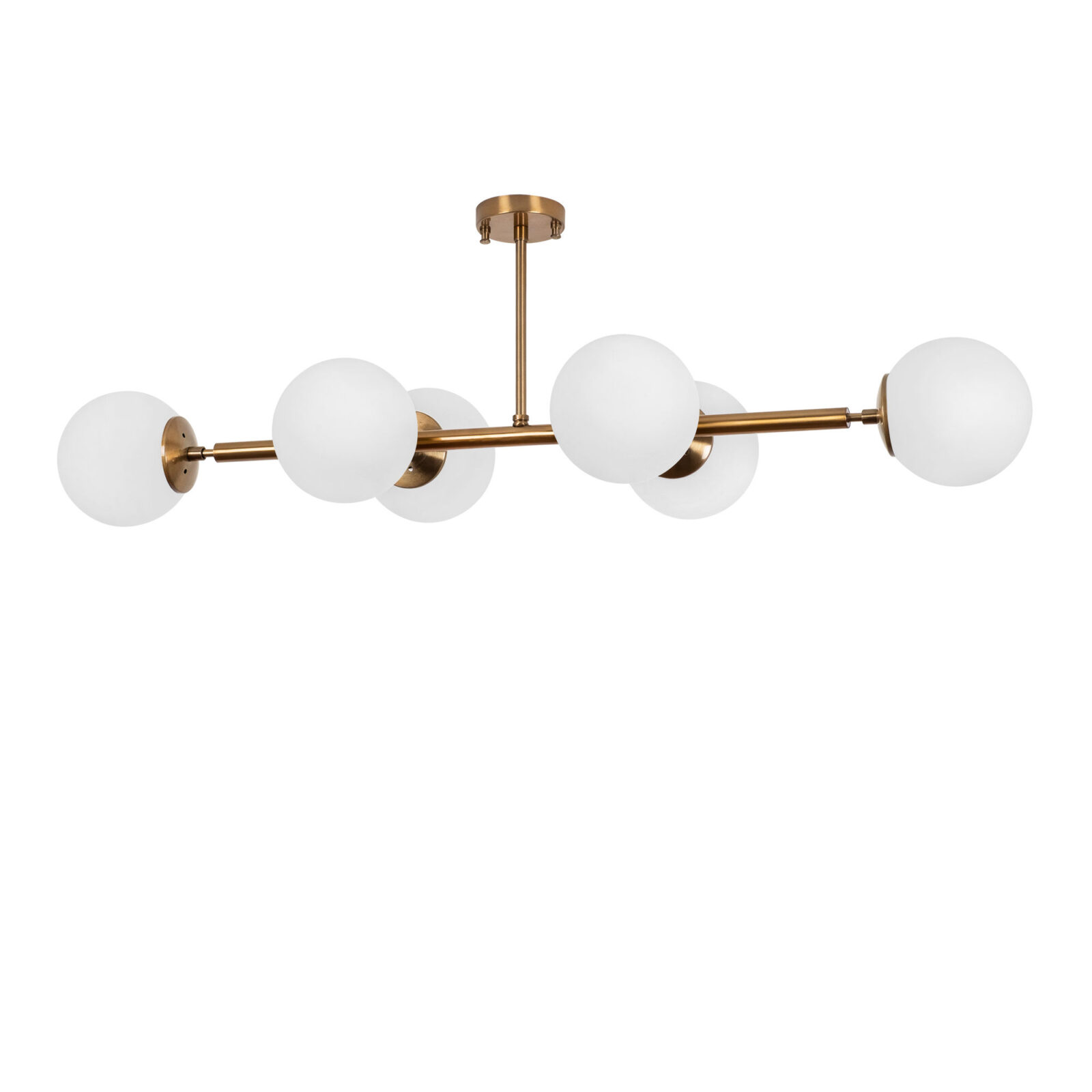 OPVIQ Stropní osvětlení FAZLI bronz mléčné sklo 6