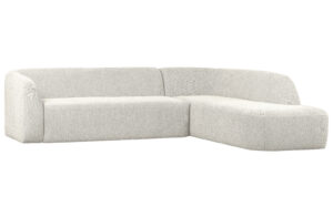 Rohová pohovka SLOPING pravá bílá