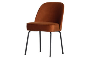 Sametová jídelní židle VOGUE oranžová