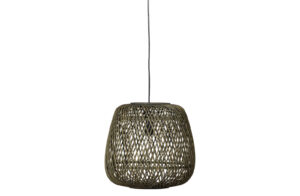 WOOD Exclusive Závěsné světlo MOZA zelená 36x36cm