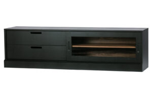 WOOOD Dřevěný TV stolek JAMES černý