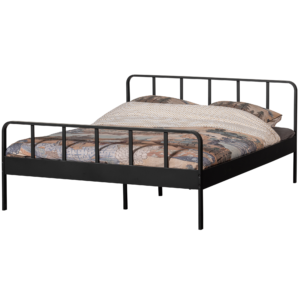 WOOOD Kovová postel MEES 160x200 cm černá
