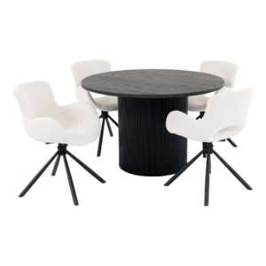 Boavista and Amorim Dining Set - Dining Table and 4 Dining Chairs