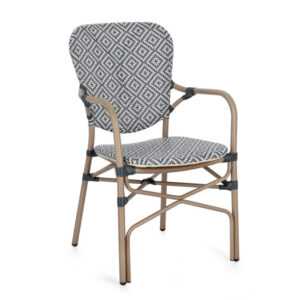 BIZZOTTO Zahradní židle CADEIRA tmavá