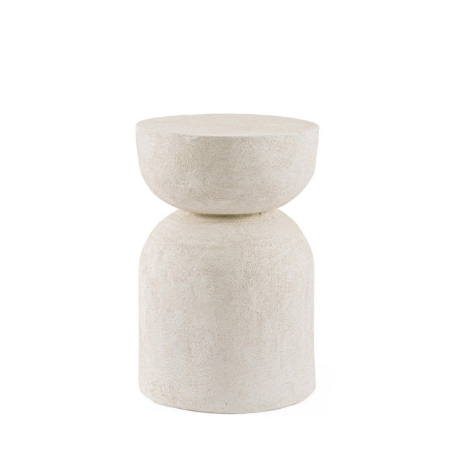 BIZZOTTO Odkládací stolek ALBIN bílý ø31 cm